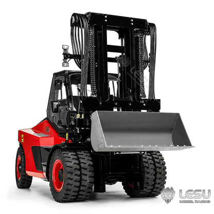 LESU 1/14 Simulation Heavy Forklift Model Toy Aoue-LD160S Forklift Attachment Collection