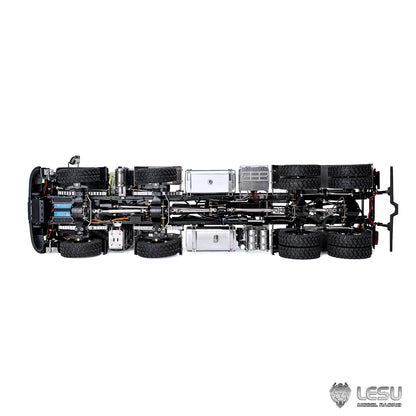LESU 1/14 Roll-on/Roll-off Truck Crane Full Unloading Volvo Spray Paint RTR Truck Remote Control Model Metal Toy