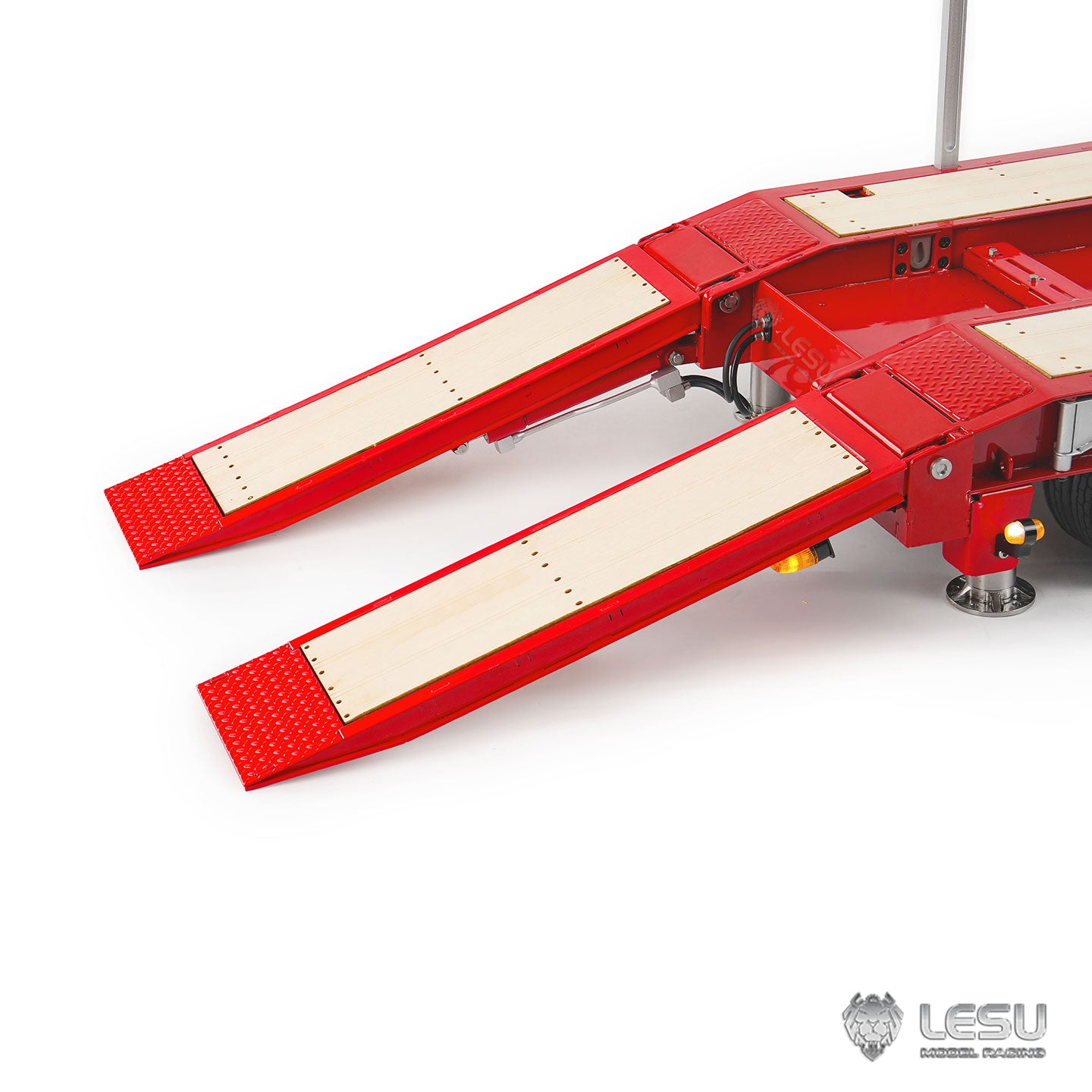 LESU 1/14 Hydraulic Engineering Trailer Small Wheel Trailer LS-A0049 Suitable for Tamiya Dump Truck Heavy Duty Tractor