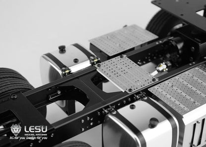 LESU 1/14 Tamiya benz1851 3363 tractor truck 6X4 metal chassis remote control model truck modification