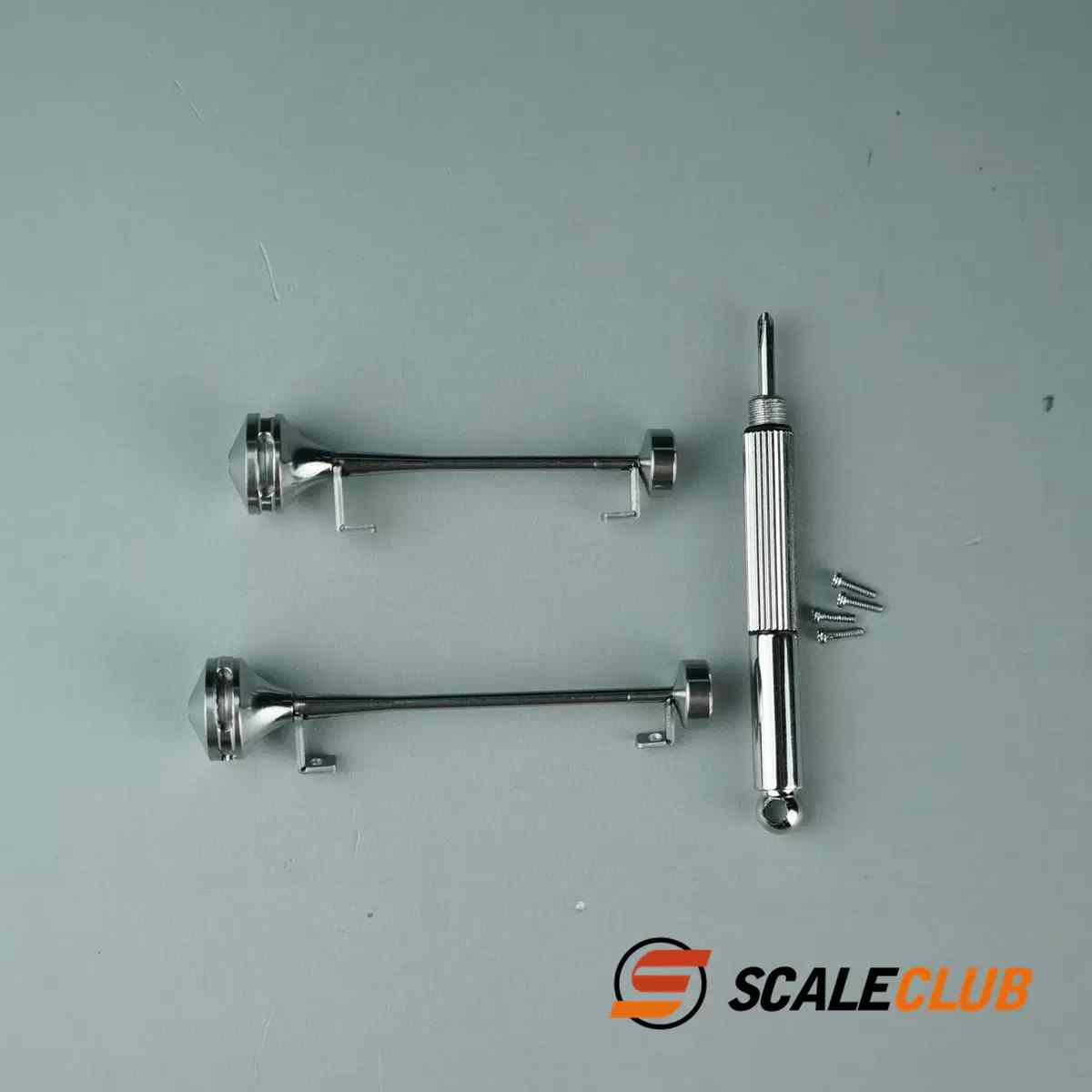 scaleclub Tamiya 1/14 Mercedes Benz King tractor GL mud head upgrade metal horn whistle