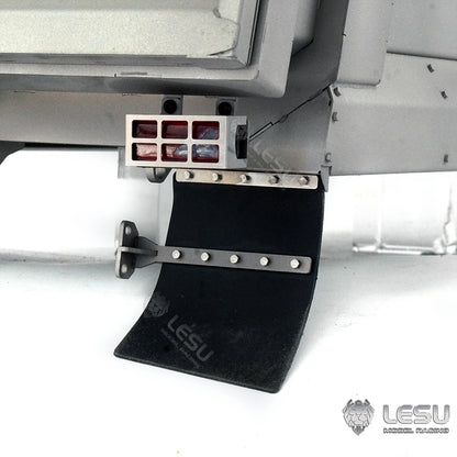 LESU 1/14 Tamiya truck remote control model toy hydraulic front cylinder 8*8 dump truck modified metal container