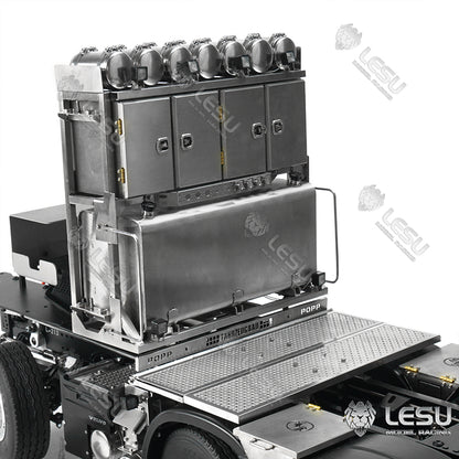LESU 1/14 Truck Model Toy FH16 Heavy Towing Chassis 8X8 Full Drive Differential Lock Axle