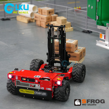 1/14 Scale RC Forklift SFROG-BM214 4WD Hydraulic Remote Control Construction Vehicle with Light & Sound