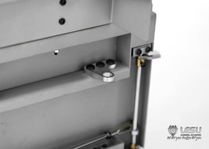 LESU 1/14 Tamiya Truck Model 8X8 Center Cylinder Dump Truck Bucket Stainless Steel Bucket LS-A0003