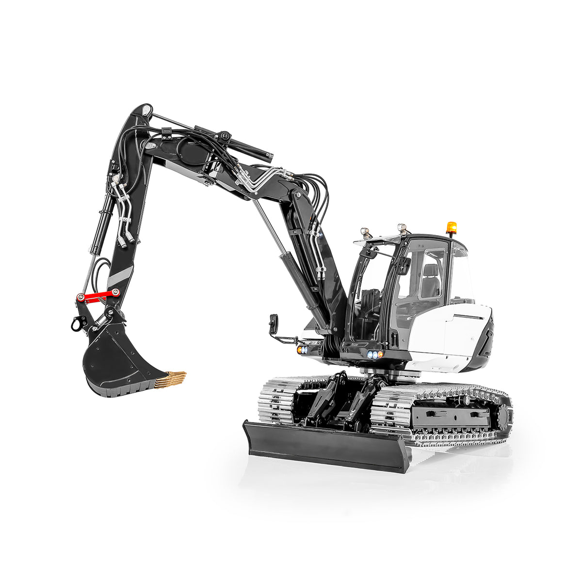 LESU Model 1/14 Dual-Pump 9-Valve MC15 Tracked 4-Arm Excavator BA-B0042