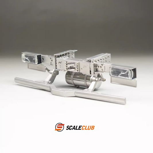 Scaleclub Model WLNT-TY-1 for 1/14 RC Traction Truck Dump Truck Model Toy Metal Bumper Gas Tank Tail Beam Upgrade DIY Parts