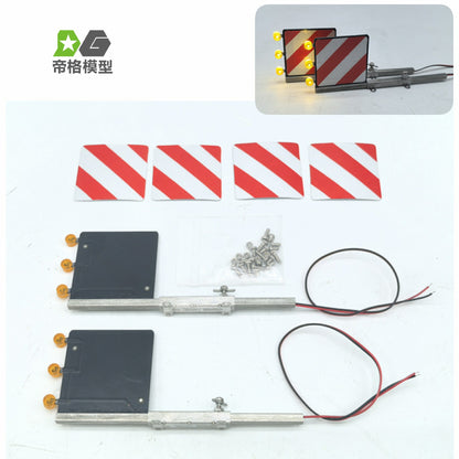 DG Model Tamiya 1/14 Tow Truck Width Indicator, Warning Sign, Trailer Light
