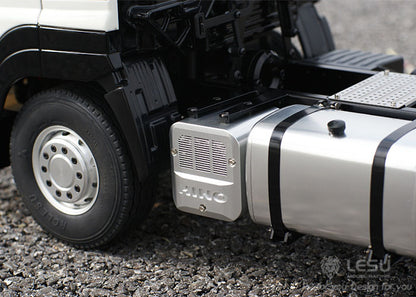 LESU 1/14 Tamiya Hino tractor truck model 6X4 tractor metal chassis modified car