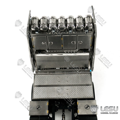 LESU 1/14 Truck Model Toy FH16 Heavy Towing Chassis 8X8 Full Drive Differential Lock Axle