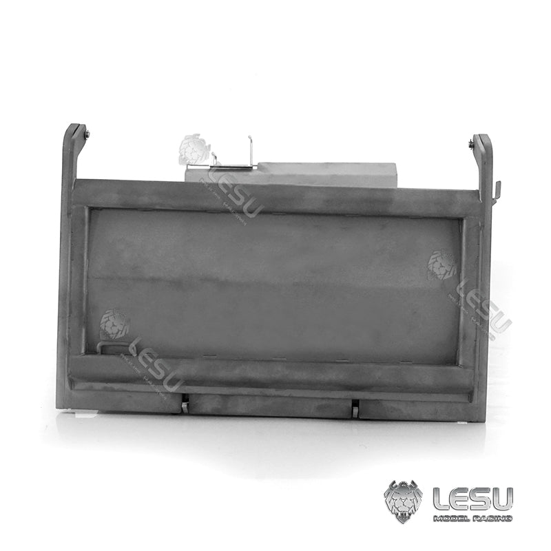 LESU 1/14 Tamiya MAN 8X8 hydraulic dump truck model modified stainless steel one-way bucket
