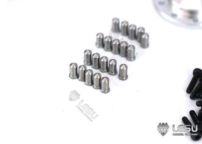 1/14 American simulation truck model toy modification upgrade CNC metal front wheel hub W-2059 Tamiya LESU