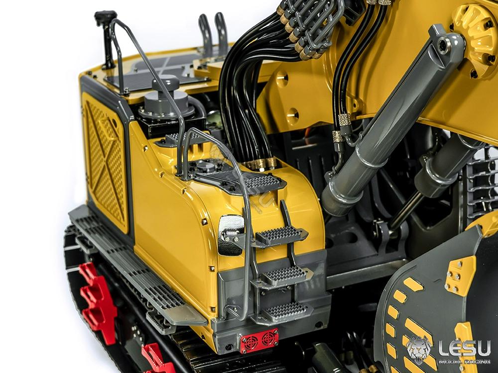 LESU 1/14 Heavy Hydraulic Excavator Model 7-way Valve Aoue ET35 Large Short Tail with Front Shovel Crawler Hydraulic Excavator
