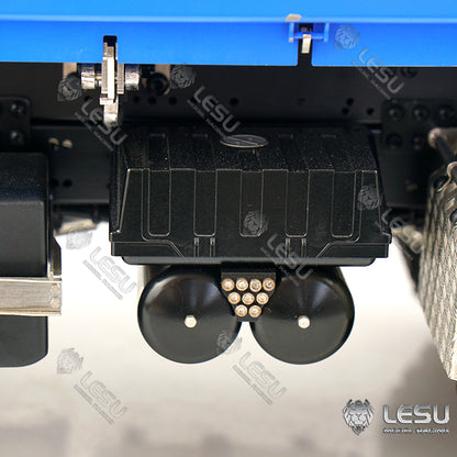 LESU 1/14 MAN TGS full drive 6X6 high torque hydraulic three-way bucket dump truck model truck