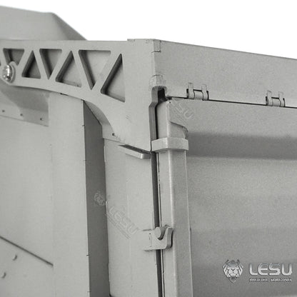 LESU 1/14 Tamiya truck remote control model toy hydraulic front cylinder 8*8 dump truck modified metal container