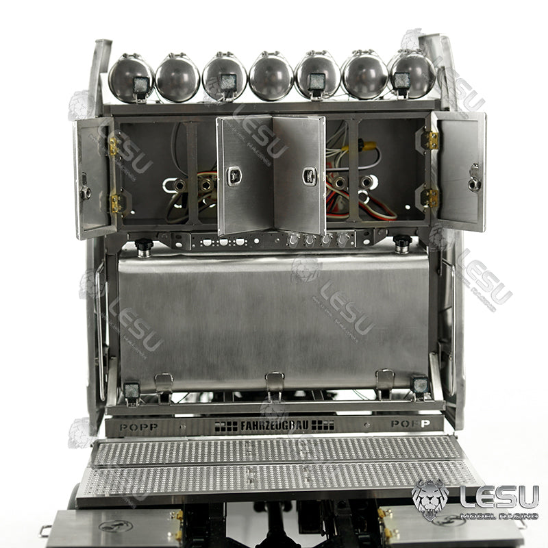 LESU 1/14 Truck Model Toy FH16 Heavy Towing Chassis 8X8 Full Drive Differential Lock Axle