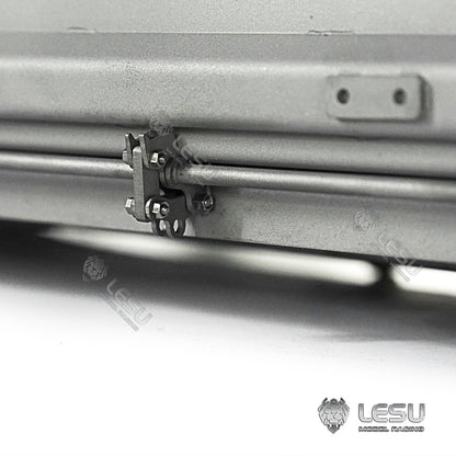 LESU 1/14 Tamiya MAN 8X8 hydraulic dump truck model modified stainless steel one-way bucket