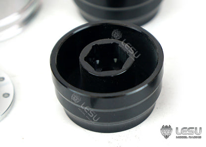 1/14 American simulation truck model toy modification upgrade CNC metal front wheel hub W-2059 Tamiya LESU