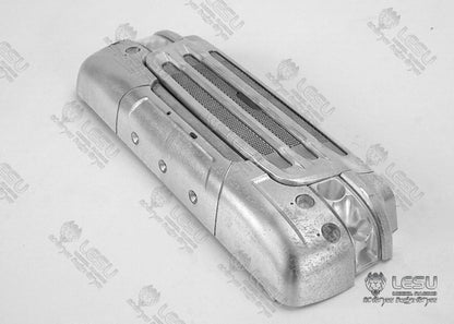 1/14 Truck Model R730 Front Grille Bumper Set Tamiya Tractor DIY Metal CNC Parts LESU