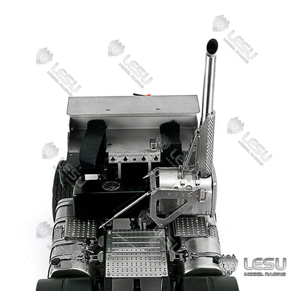 LESU 1/14 Tamiya Volvo 6X6 tractor truck model toy model metal chassis shell can be directly installed