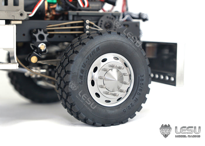 1/14 American simulation truck model toy modification upgrade CNC metal front wheel hub W-2059 Tamiya LESU