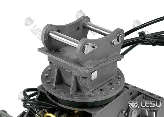 LESU 1/14 engineering vehicle model toy full metal hydraulic excavator modification upgrade quick release hydraulic gripper attachment