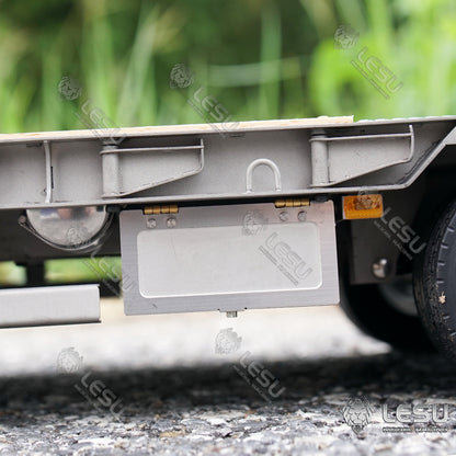 LESU 1/14 Tamiya hydraulic lift tailgate engineering trailer high load airbag suspension small wheel semi-trailer LS-A0020