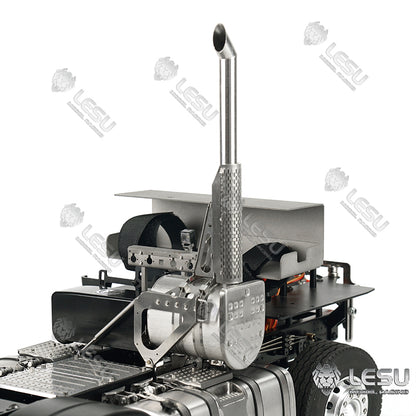 LESU 1/14 Tamiya Volvo 6X6 tractor truck model toy model metal chassis shell can be directly installed