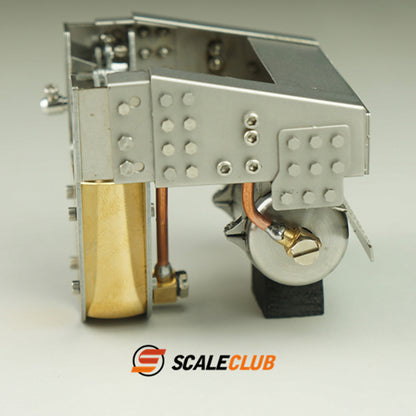 Scaleclub Model Metal Hydraulic Lifting Bridge with Gas Tank Tail Beam Set TSQWL-TY-1 for 1/14 RC Truck Trailer Truck Van
