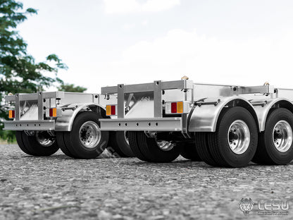 LESU1/14 Tamiya truck Maersk semi-trailer model 20 feet 40 feet trailer container chassis frame trailer