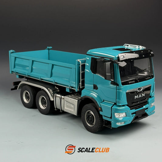 SCALECLUB 1/14 MAN TGS Mud Head Three-way Hydraulic Dump Full Metal Remote Control Truck Model