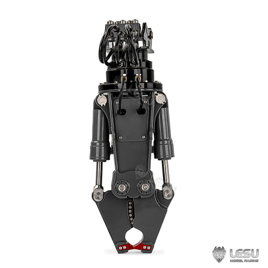 LESU 1/14 LR960 excavator, PC360, wheel excavator, small short tail excavator universal B type hydraulic 360 degree rotating motor hydraulic pliers AT-C0037