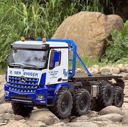 MD Model 1/14 Iveco Mercedes 8X8 Climbing Car Complete Vehicle Integrated Bridge Set Electric Remote Control Car