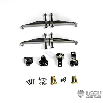 1/14 truck Tamiya tractor X-8011 simulation straight steel plate power bridge front suspension mud head DIY model LESU
