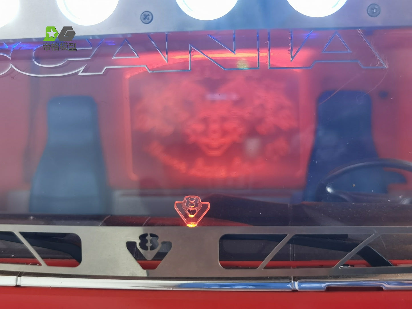 DG RC Tamiya 1/14 V8 Truck Emblem (56352) for MAN 620 Model (Dashboard Light)