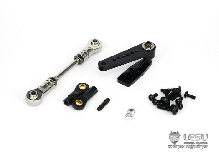 1/14 truck mud head LESU6X4,6X6 beam installation steering servo set Tamiya tractor modified LESU