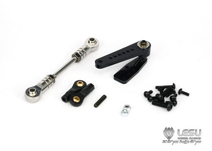 1/14 truck mud head LESU6X4,6X6 beam installation steering servo set Tamiya tractor modified LESU