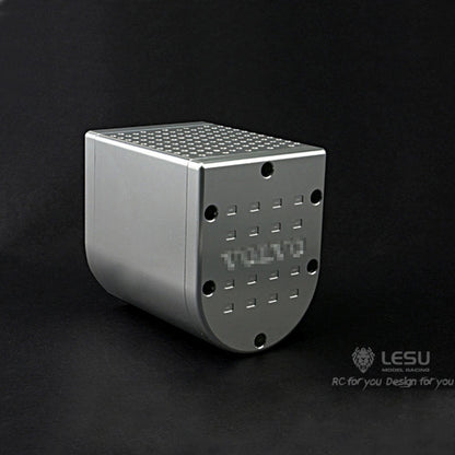 LESU 1/14 Metal Exhaust Tank Decoration Upgrade Modification Parts G-6052 for Tamiya Scaleclub RC Traction Truck Mud Truck Model