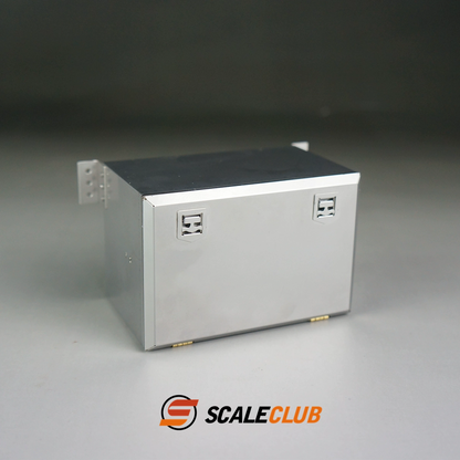 scaleclub 1/14 Tamiya tractor Truck Dump Truck Upgrade Metal B Type 90mm Tool Box