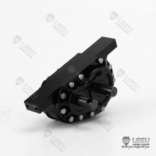 LESU 1/14 Tamiya tractor truck dump truck modified aluminum alloy reduction gear ratio 1:2 transfer case F-5024
