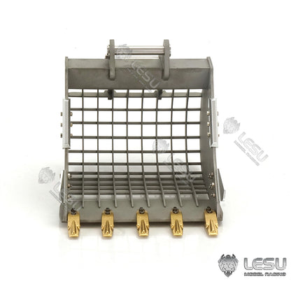 LESU 1/14 simulation hydraulic excavator PC360, wheel excavator, small short tail modified quick-release grille bucket accessories