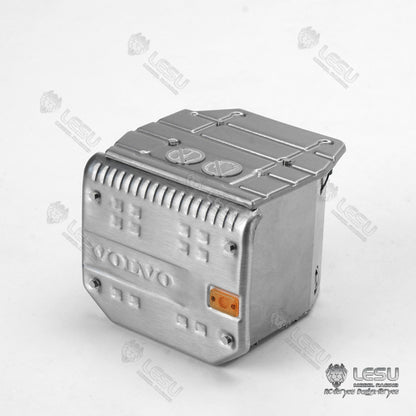 Tamiya 1/14 truck model FH-16 truck exhaust tank with width indicator light G-6225 stainless steel LESU