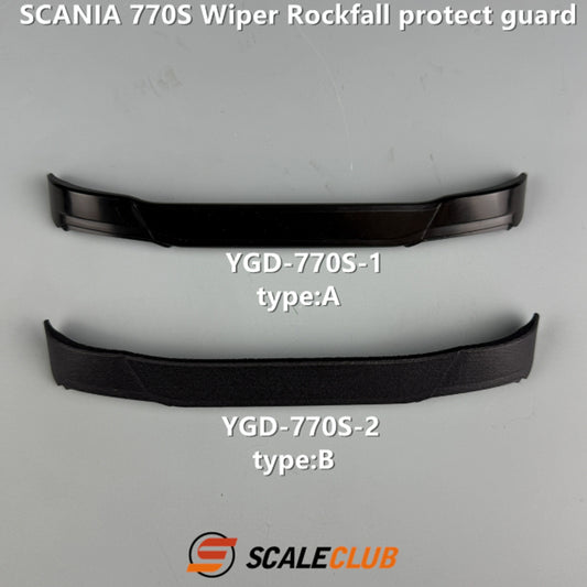 SCALECLUB 1:14 Scania 770S upgraded with windshield wipers, gravel guard and front windshield guard