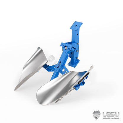 LESU 1/14 Tractor‑Compatible Hydraulic Two‑way Reversible Plow AT‑C0072, Metal Tractor Accessory
