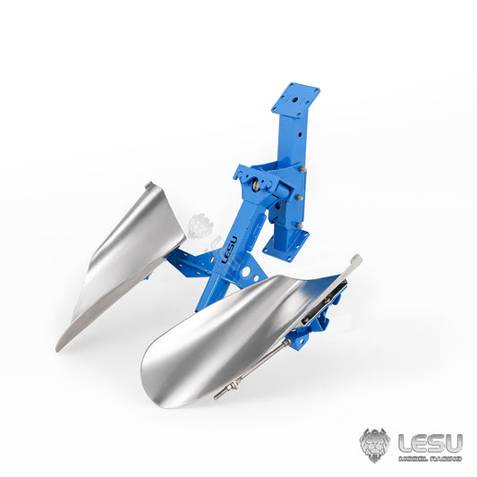 LESU 1/14 Tractor‑Compatible Hydraulic Two‑way Reversible Plow AT‑C0072, Metal Tractor Accessory