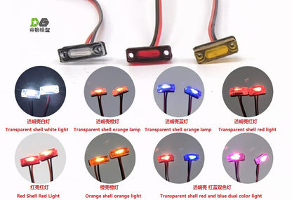 DG RC Tamiya 1/14 Scania 70S Truck (56371) - with orange, red, blue, and white position lights