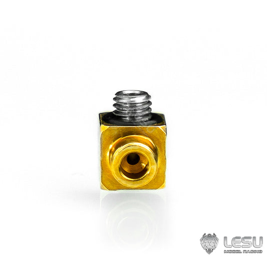 LESU modified stainless steel precision elbow M3 oil nozzle suitable for 2*1MM brass pipe oil pipe installation