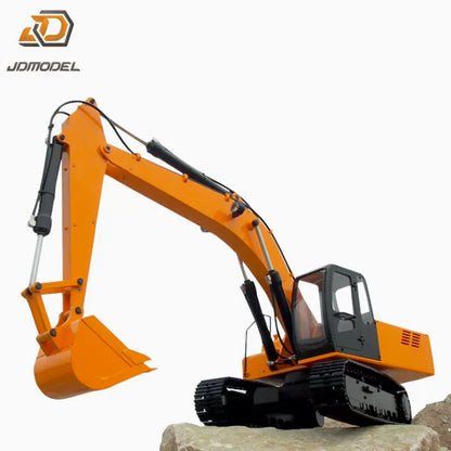 JDMODEL 1/12 24KG JDM-1 RC Hydraulic Metal Excavator Engineering Model Toy Lighting System i6s Remote Control