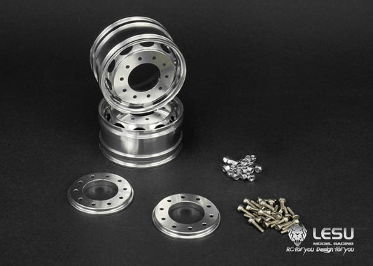 1/14 truck aluminum alloy wheel hub W-2043-C flange axle front wheel hub oval hole Tamiya tractor LESU