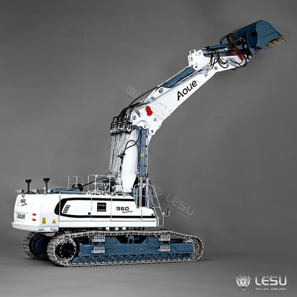 LESU 1/14 Fully Hydraulic Remote Control Model Simulation Excavator Aoue-LR960 Demolition Machine Excavator